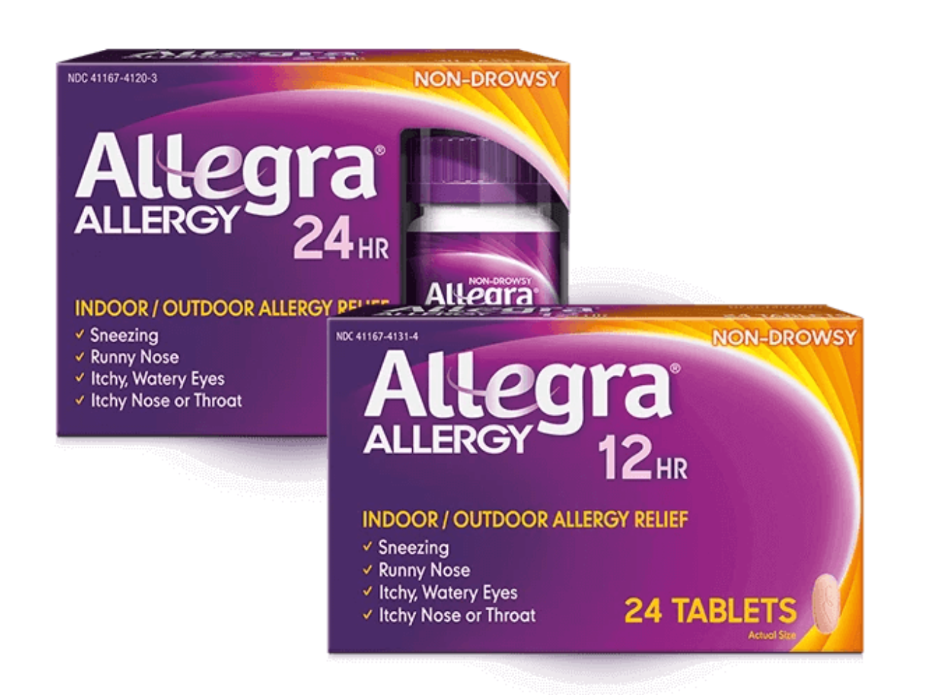 Product shots of Allegra® Allergy