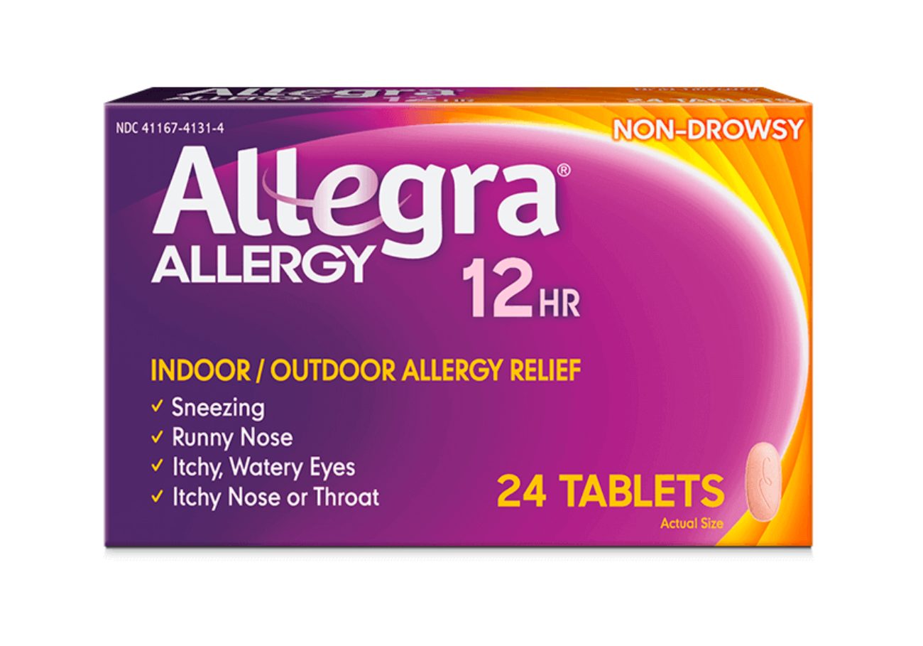 Front of Allegra® 12 Hour Tablets Pack