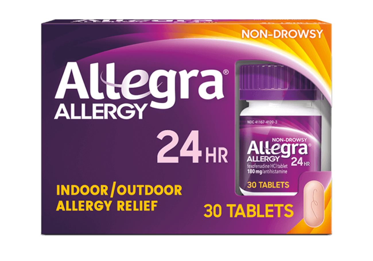 Front of Allegra® 24 Hour Tablets Pack