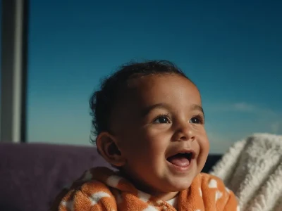 Eine schwangere Frau steht auf einer Blühenden Wiese und hält sich den Bauch.