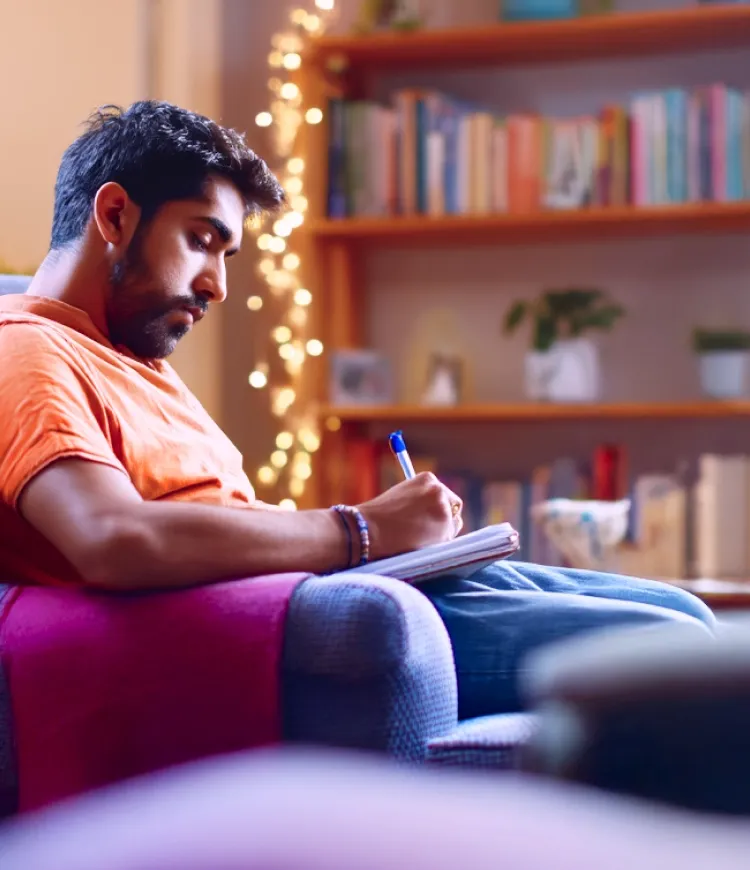 Eine Frau liegt auf dem Rücken und sonnt sich.