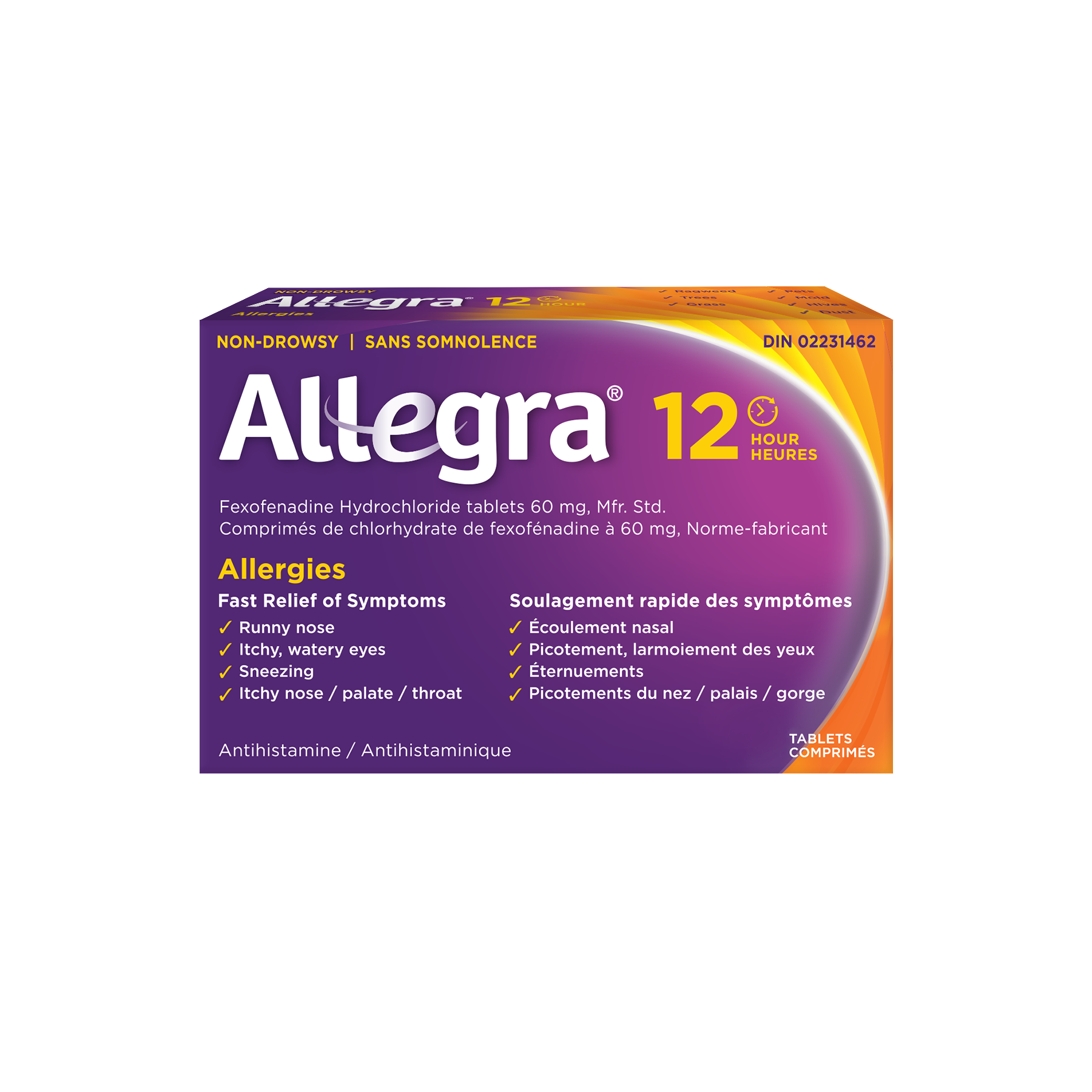 Photo de produit Allegra® 12 heures