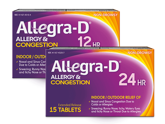 Allegra-D Allergy & Congestion Relief Products