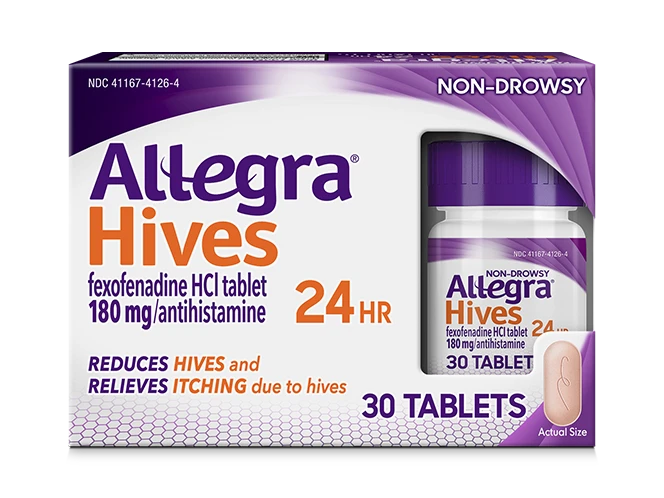 Allegra Hives carton