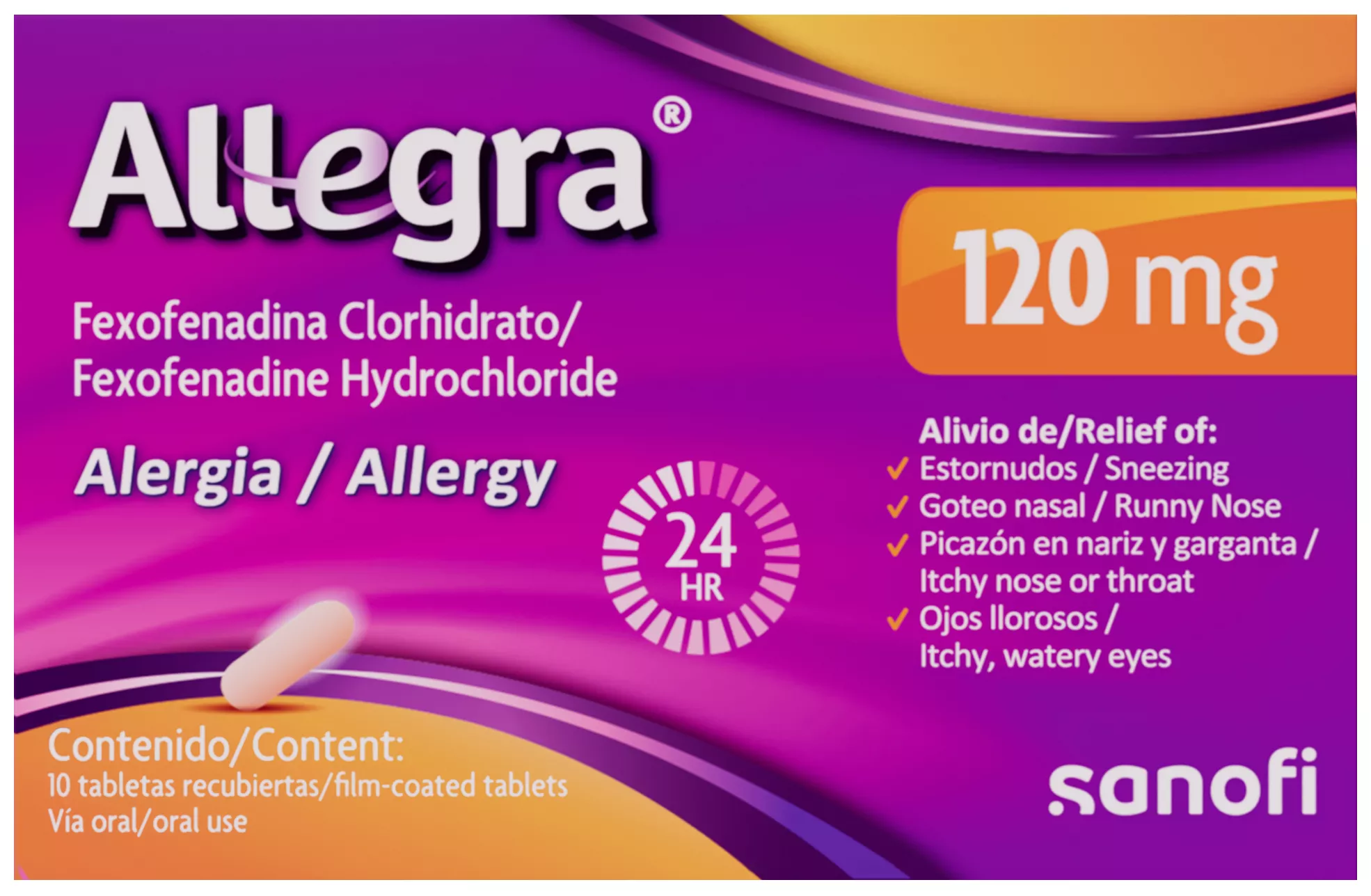 Alivio de la alergia* Comprimidos Allegra®120mg